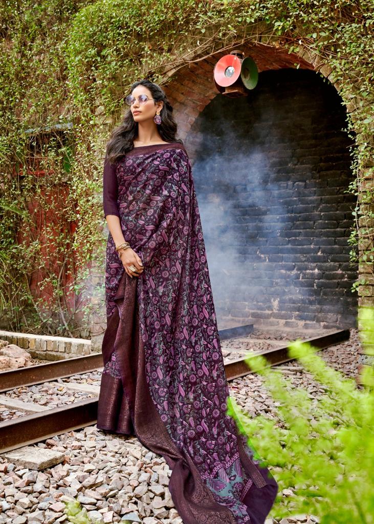 Lt Prerna Casual Wear Soft Linen Designer oarty Wear Saree Collection at Wholesale Price